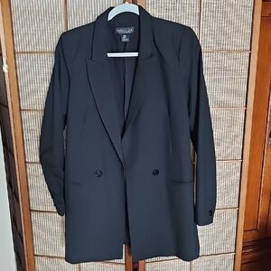 Rachel Zoe Elegant Black Long Blazer